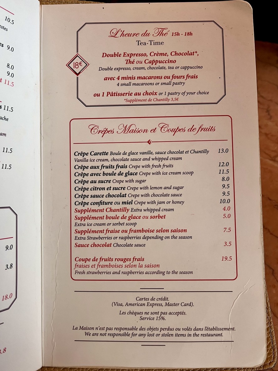 Carette menu 4