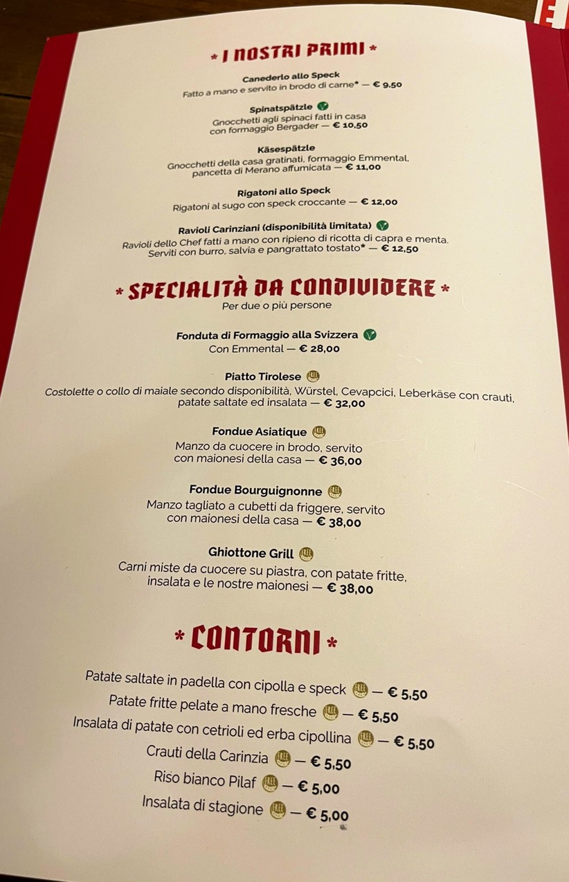 Cantina Tirolese menu 2