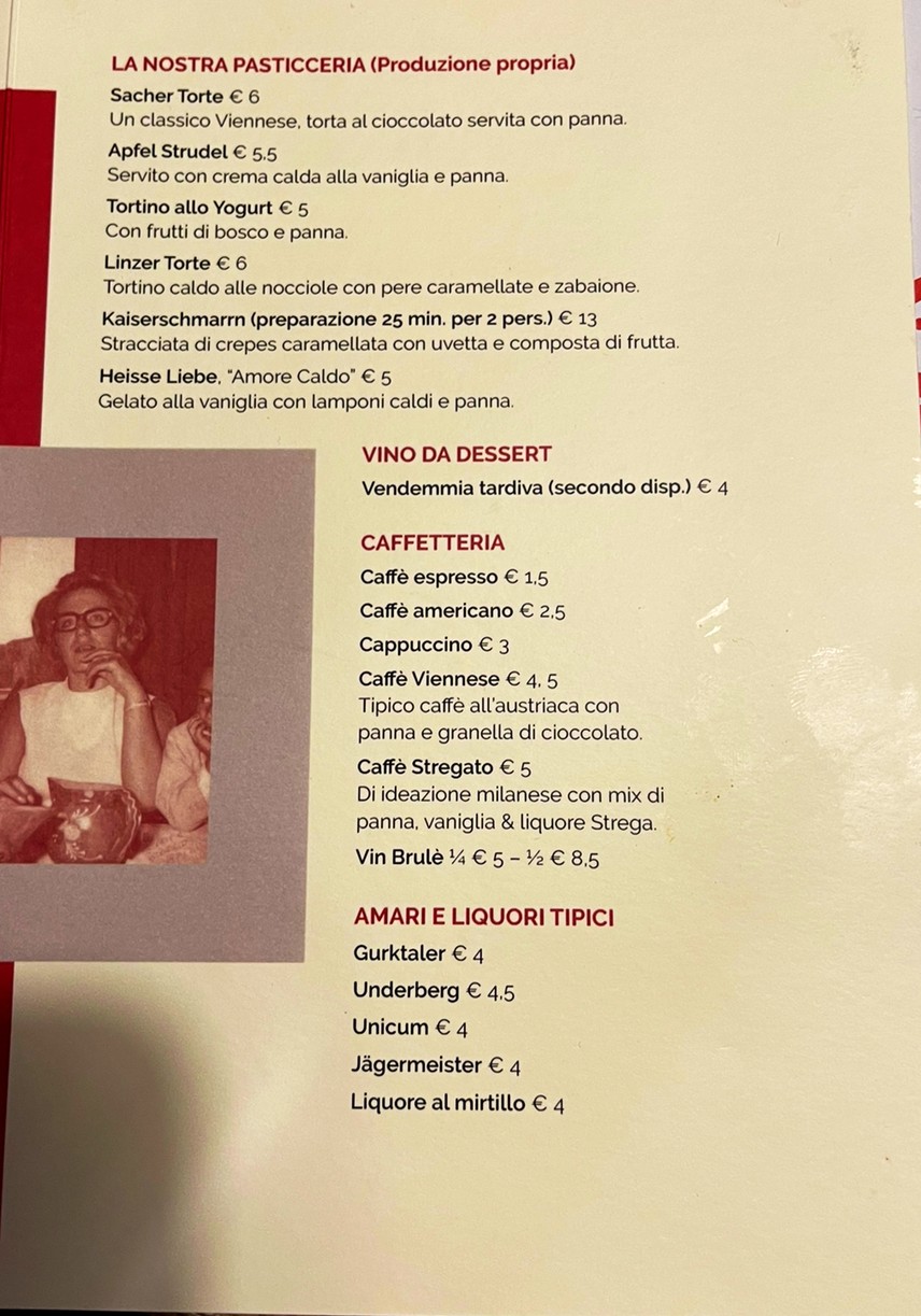 Cantina Tirolese menu 4