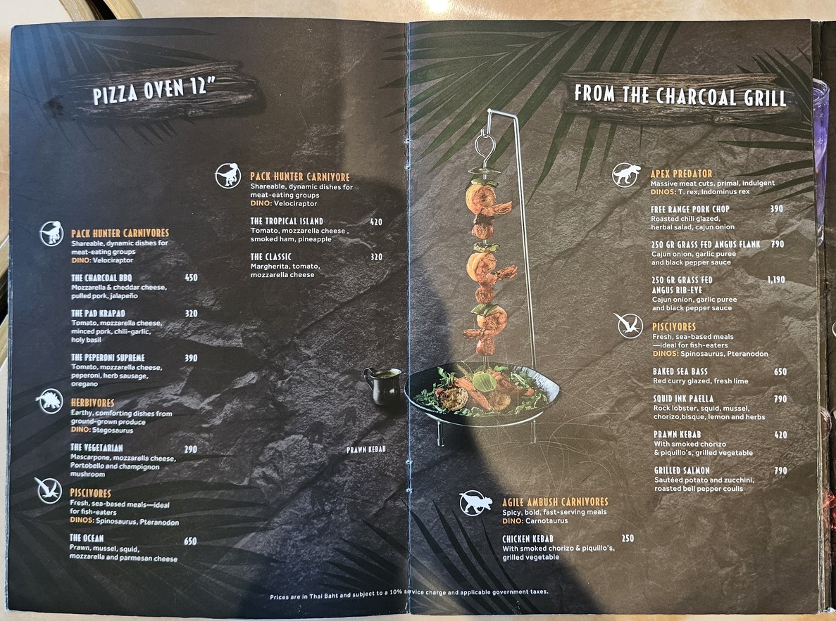 Fossil and Flame menu 2