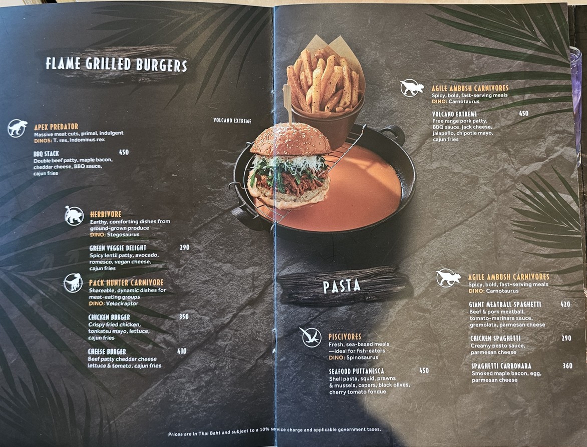 Fossil and Flame menu 3