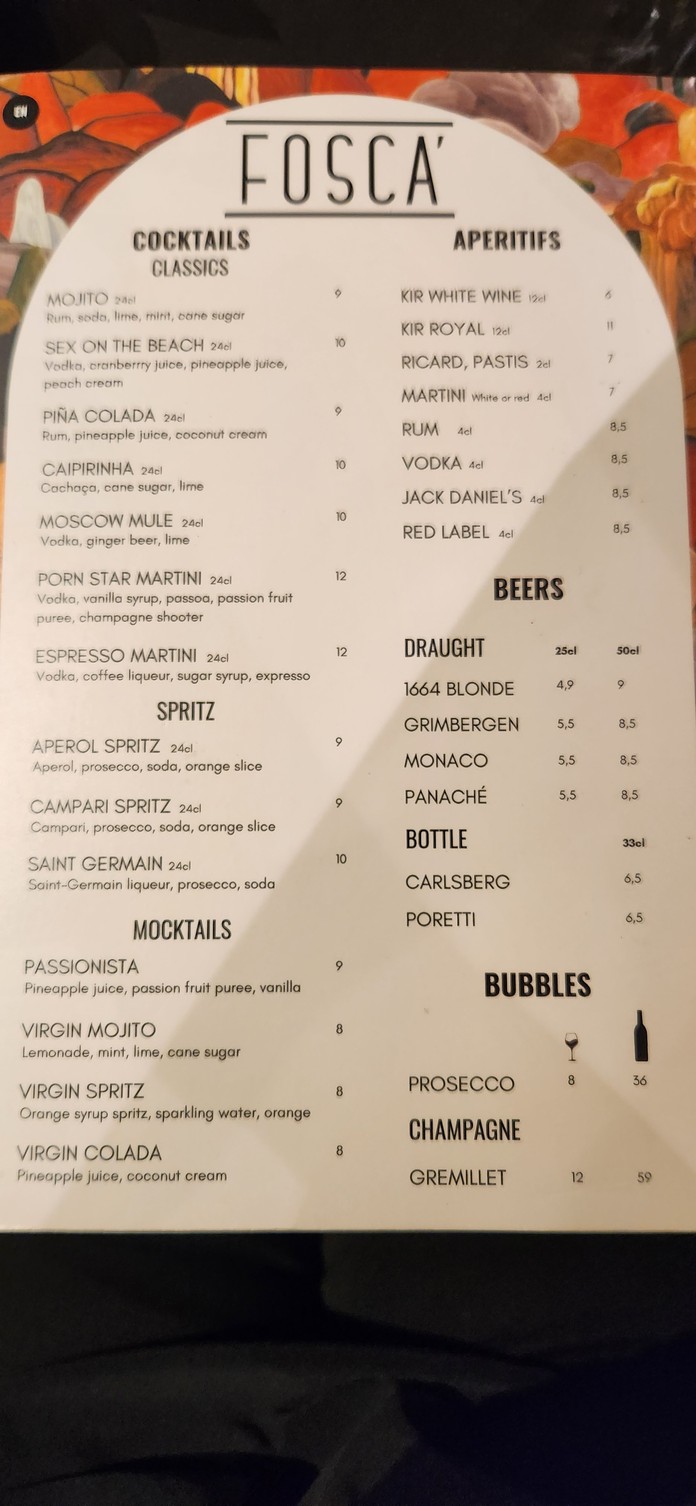 Il Quadrifoglio menu 2
