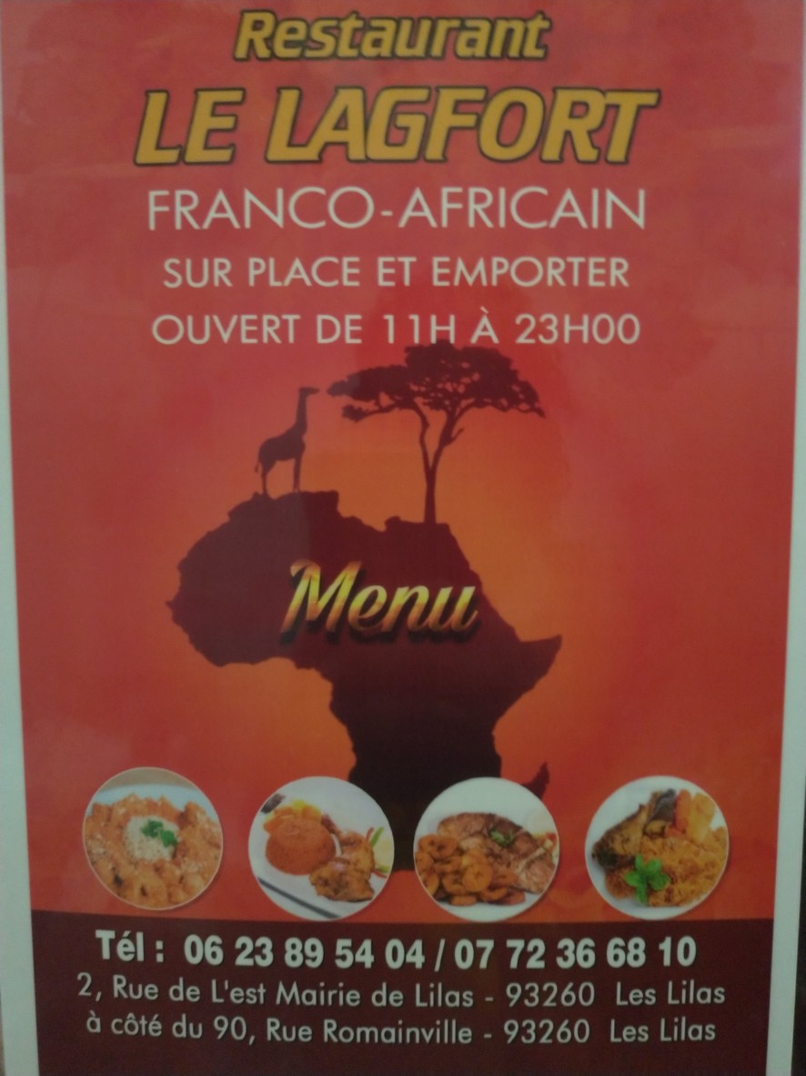 Le Lagfort menu 1