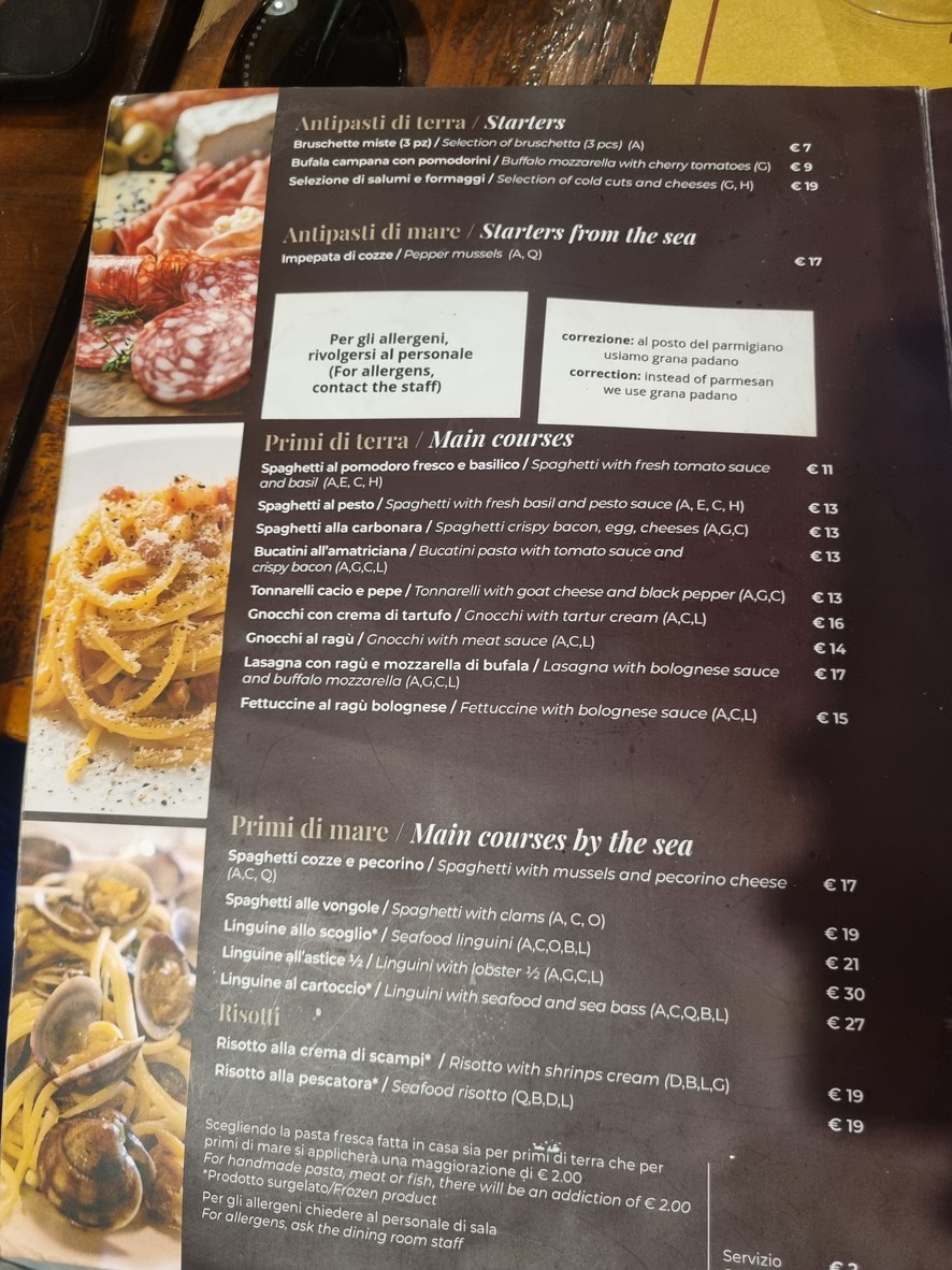 Vinsanto Vino & Cucina menu 2