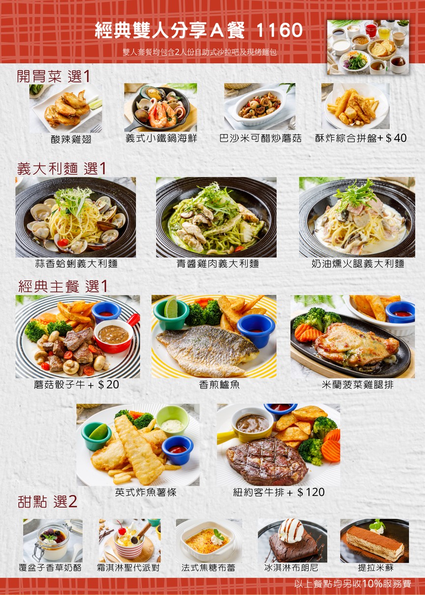 Wēinísī Yìdàlì Cāntīng menu 1