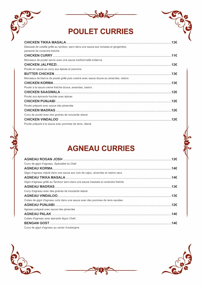 Himalayan Cuisine menu 3