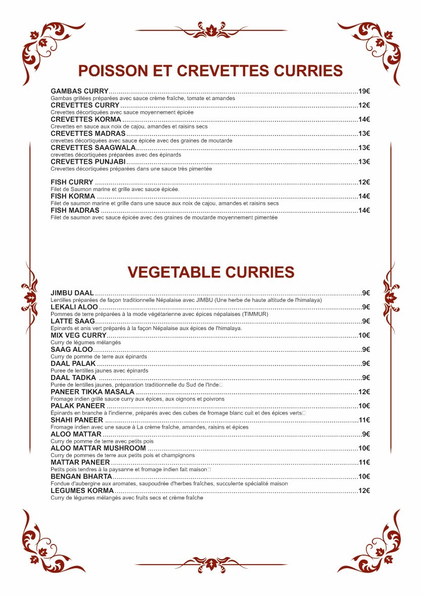 Himalayan Cuisine menu 4