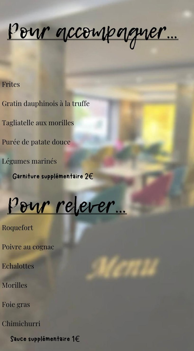 Le Bovin SteakHouse restaurant Saint-Maur-des-Fossés menu 5