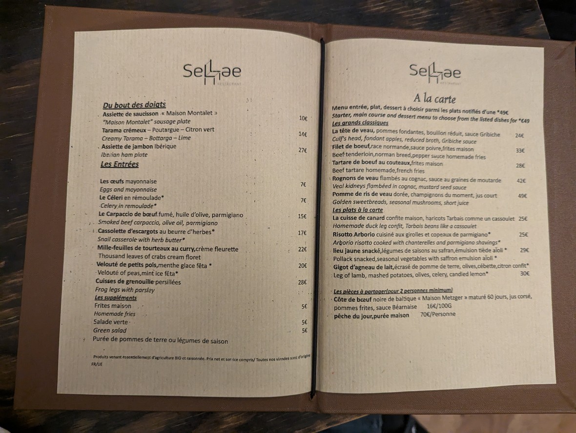 Sellae menu 2