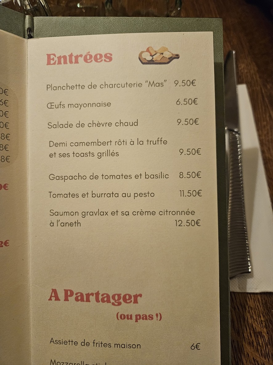 Bout’chou menu 1