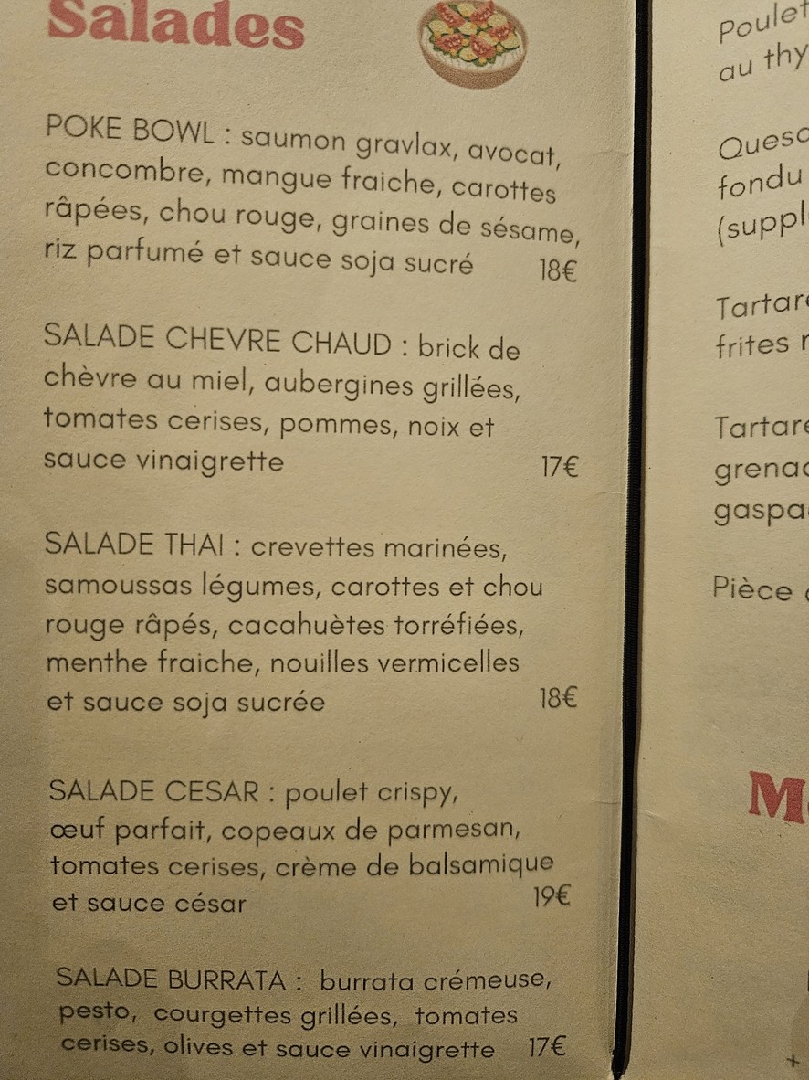 Bout’chou menu 2