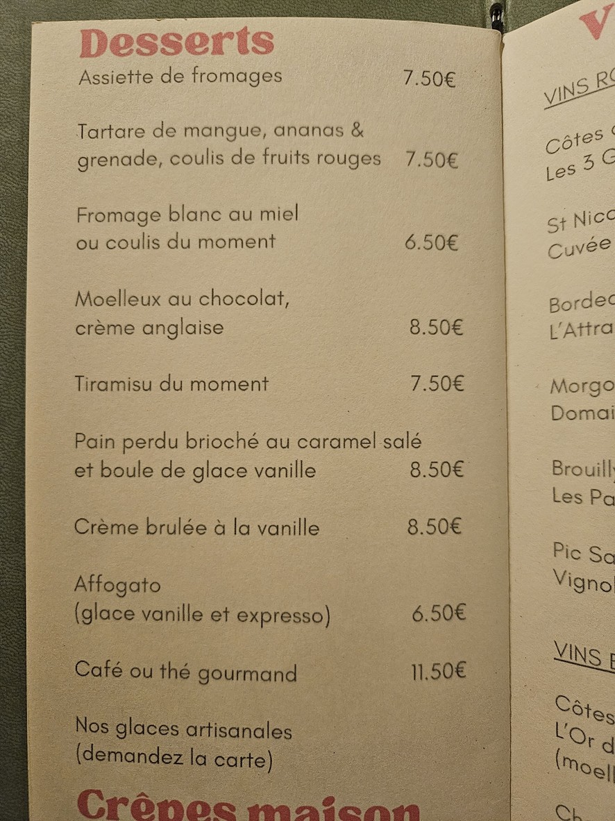 Bout’chou menu 3