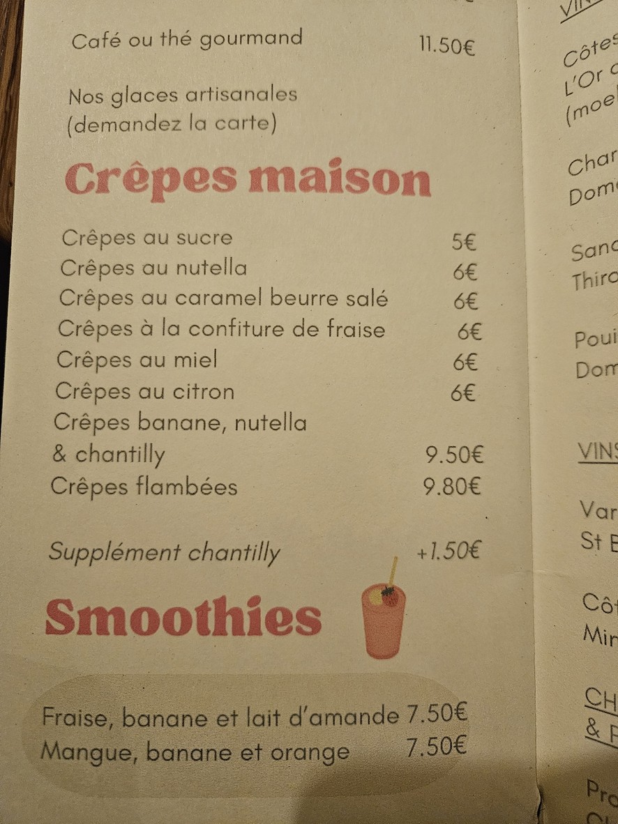 Bout’chou menu 4