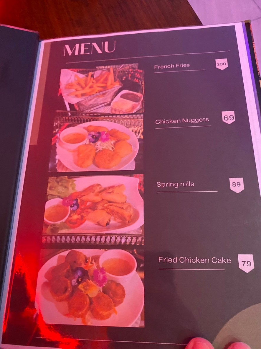 Pranakornmini cafe menu 1