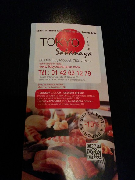 Tokyo Sakanaya ( rue guy moquet )