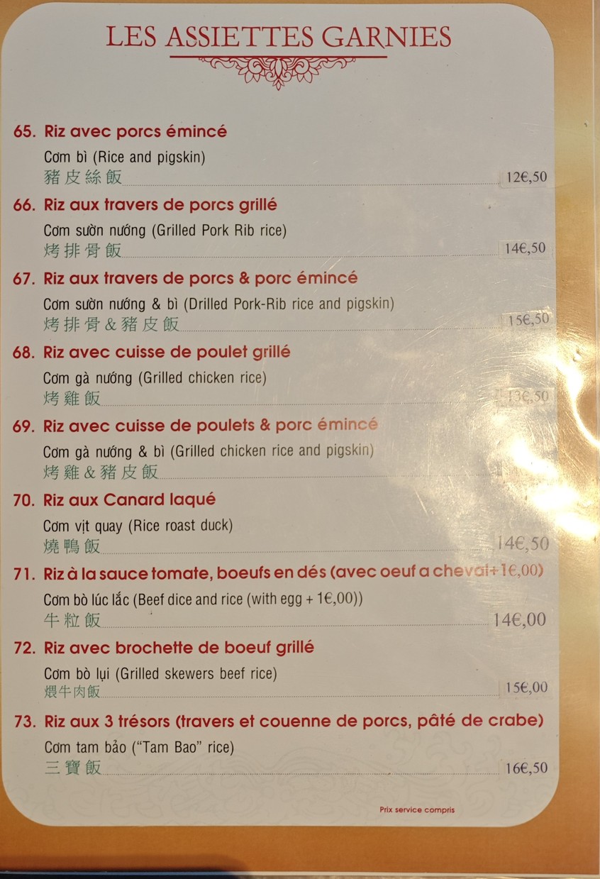 Restaurant Sài Gòn menu 7