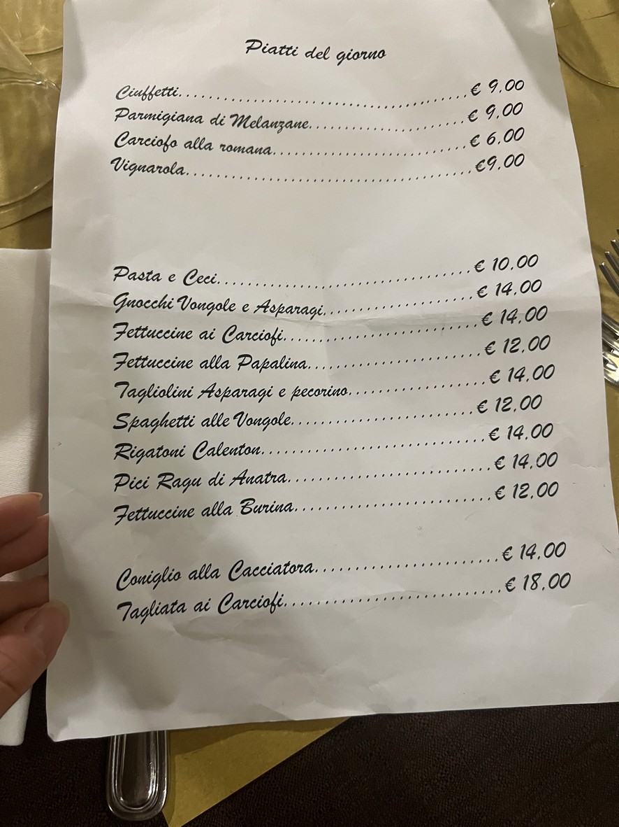Osteria da Zi Umberto menu 2