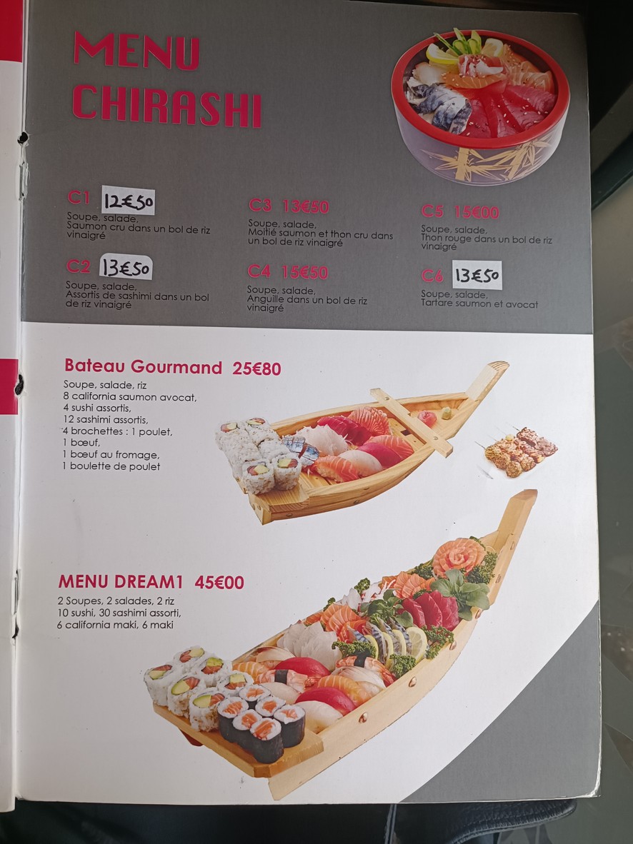 Dream Sushi menu 4