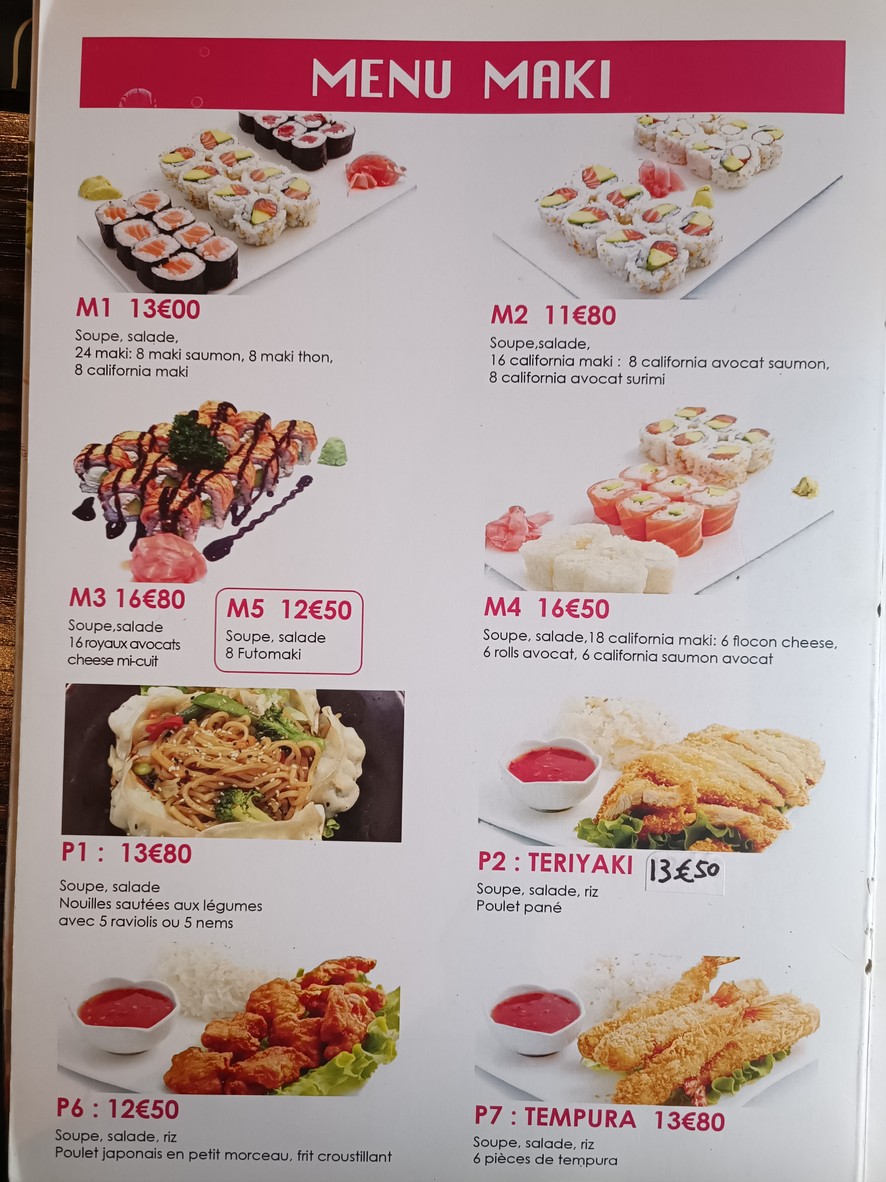 Dream Sushi menu 6