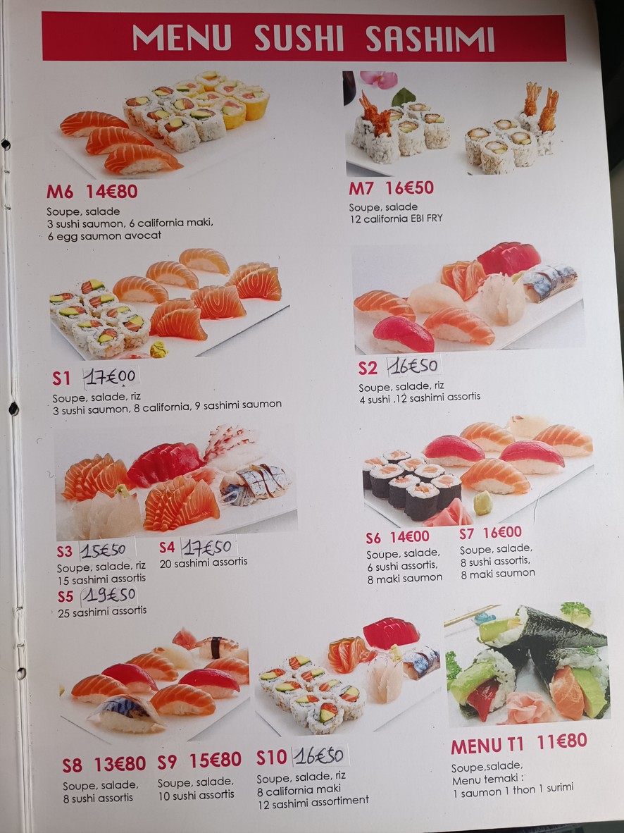 Dream Sushi menu 7