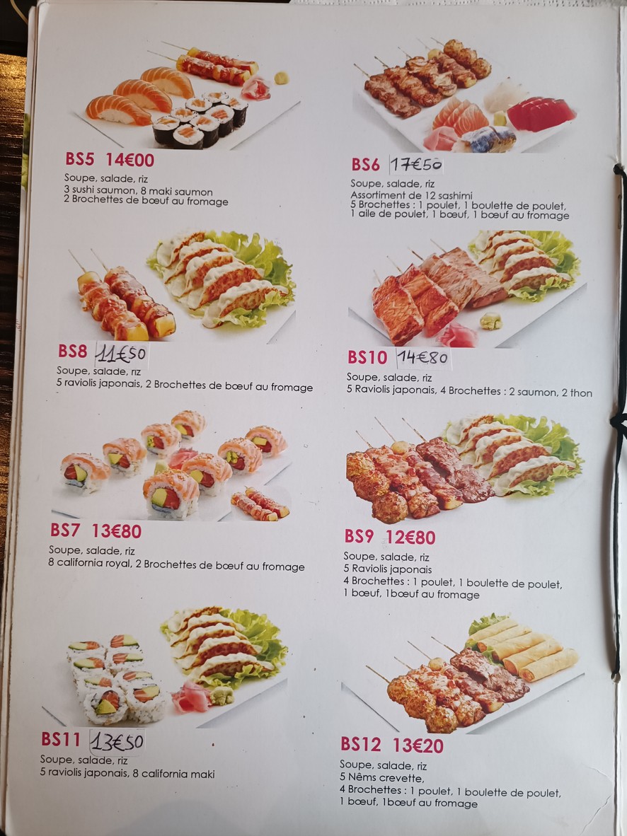 Dream Sushi menu 9