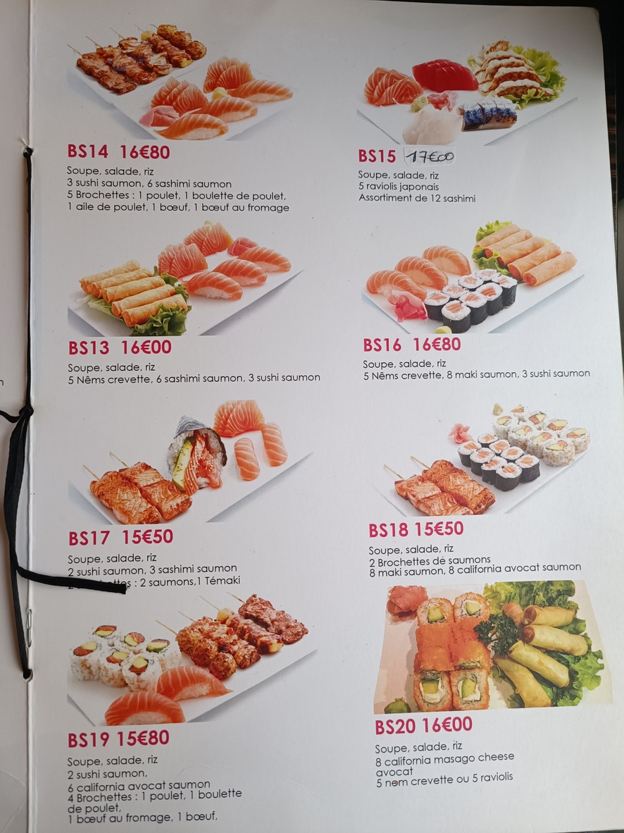 Dream Sushi menu 10