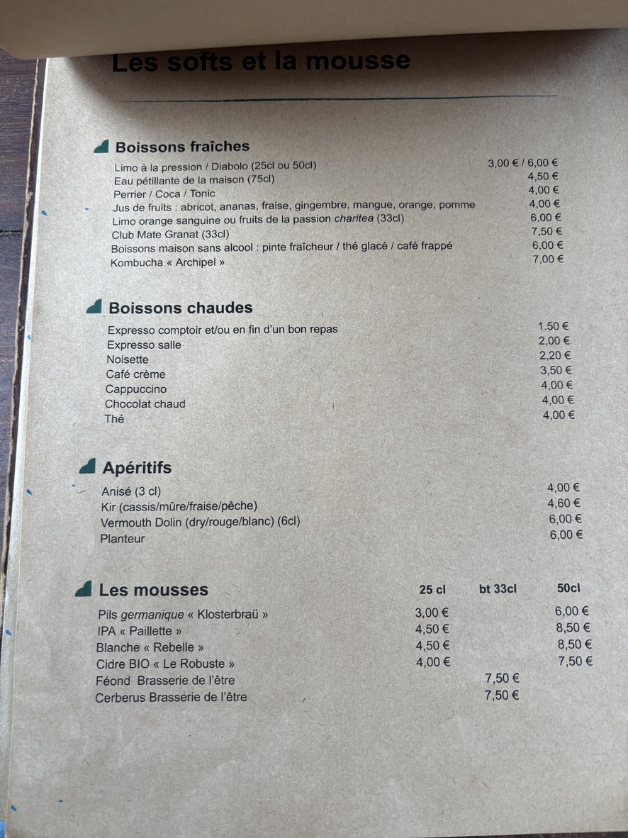 Le passage à niveau menu 4