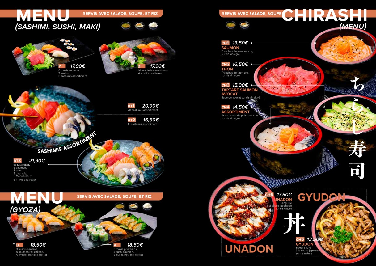 O'Sushi menu 2