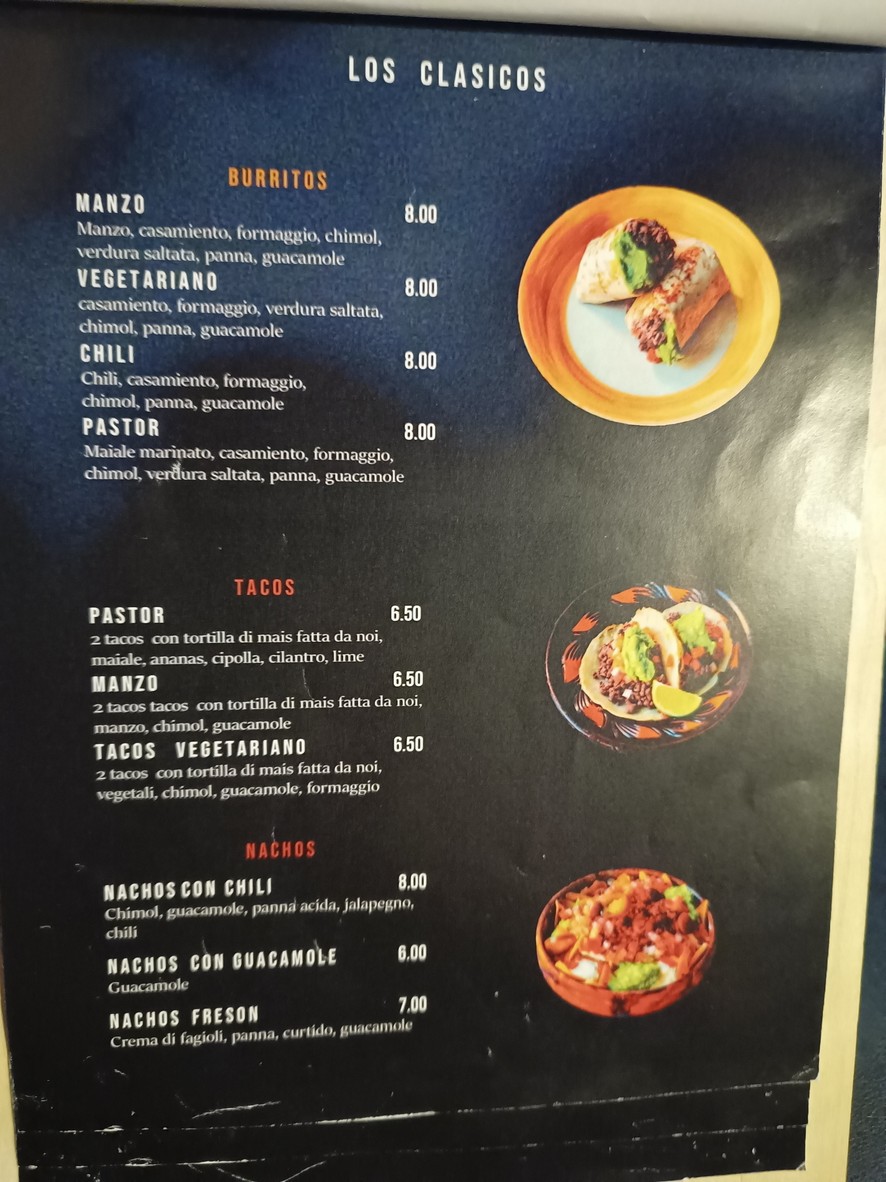 Pulgarcito menu 3