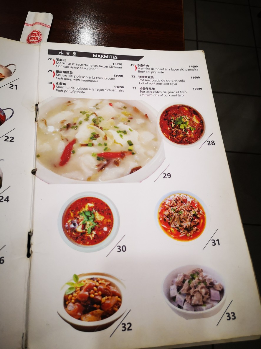 Le Phenix menu 3