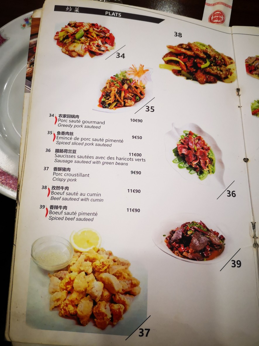 Le Phenix menu 4