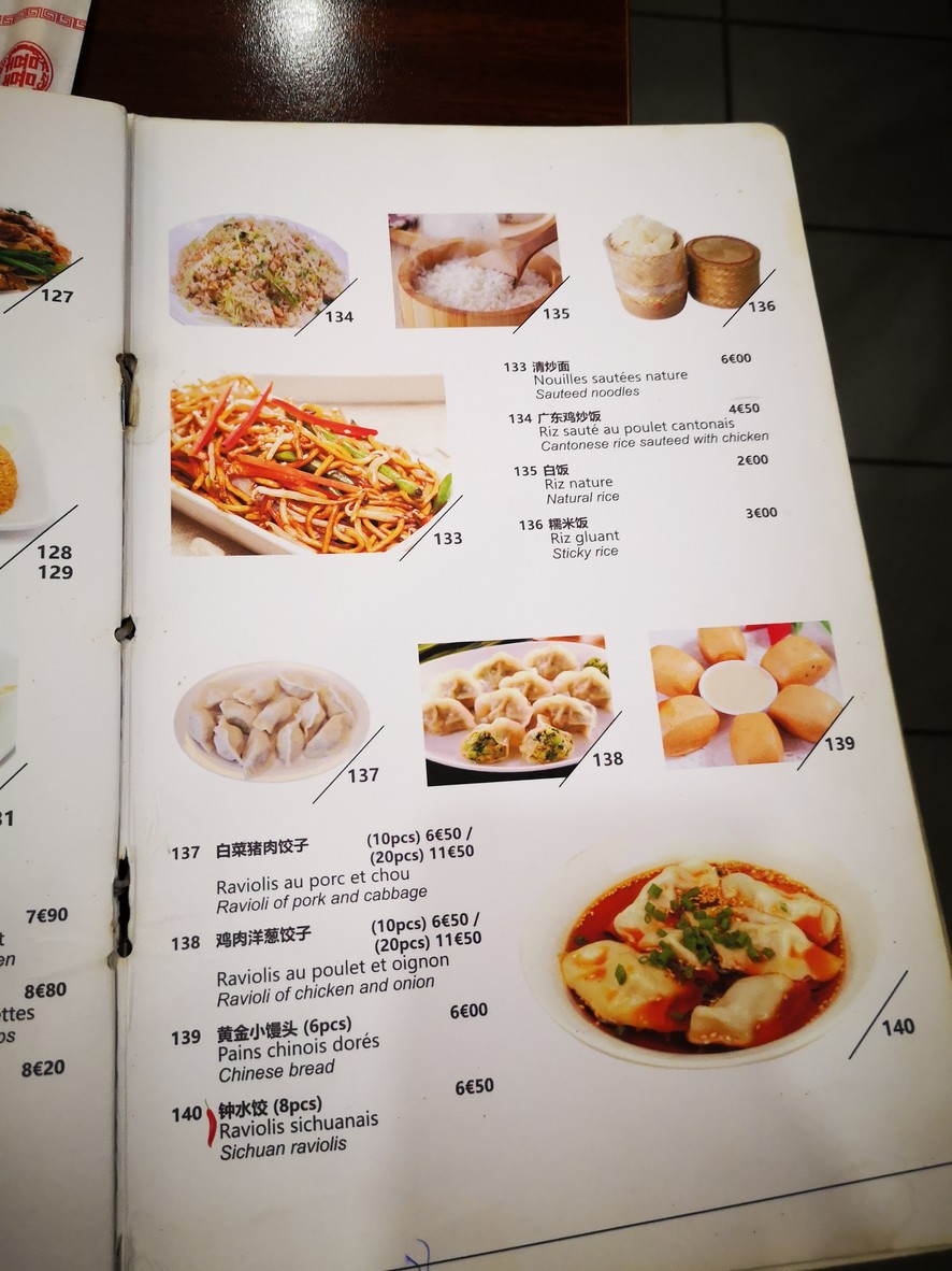Le Phenix menu 8