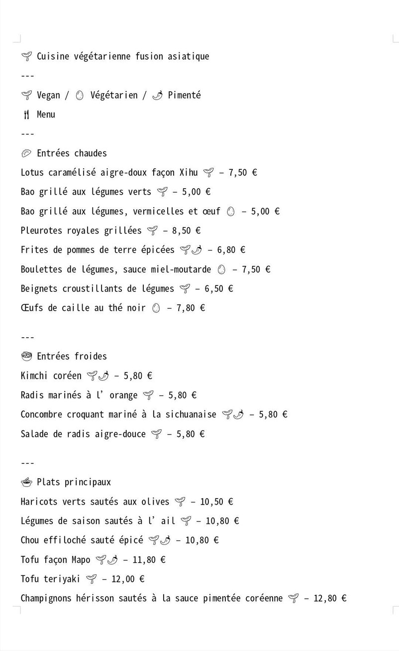 Okasia menu 1