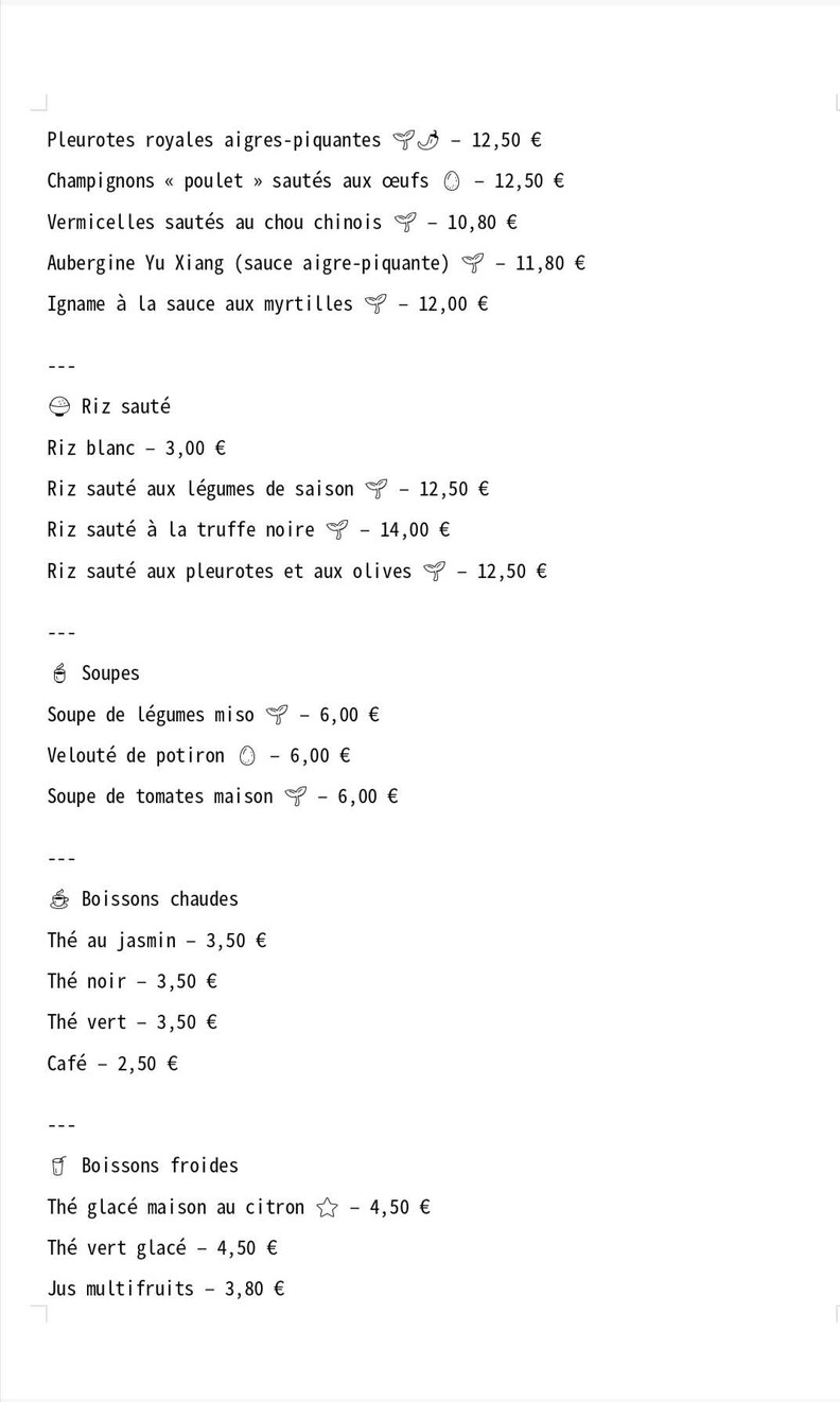 Okasia menu 2