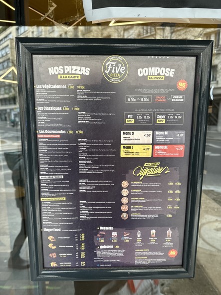 Five Pizza Original -Rue de Vaugirard - Paris 15