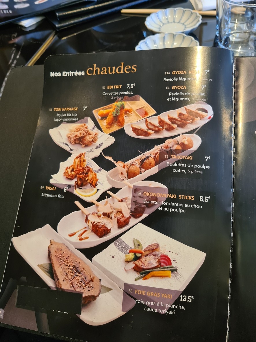 Ayako Teppanyaki (Clamart) menu 1