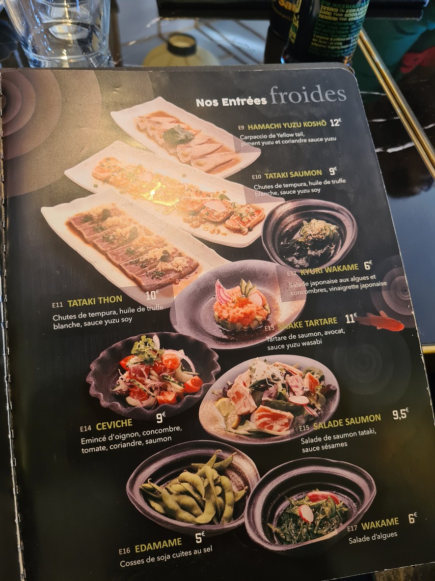 Ayako Teppanyaki (Clamart) menu 2