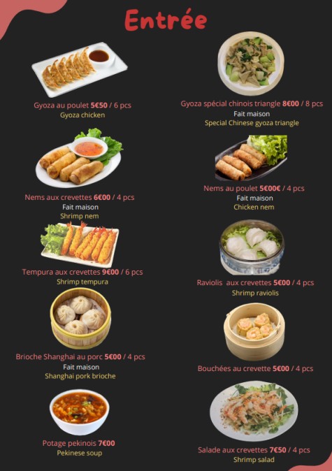Chez Tofe menu 1