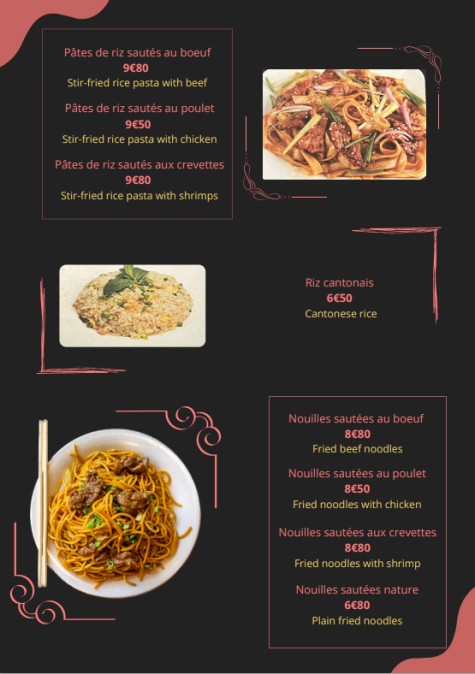 Chez Tofe menu 3