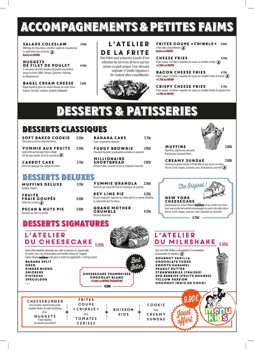 Factory & Co La Défense Les 4 temps menu 5