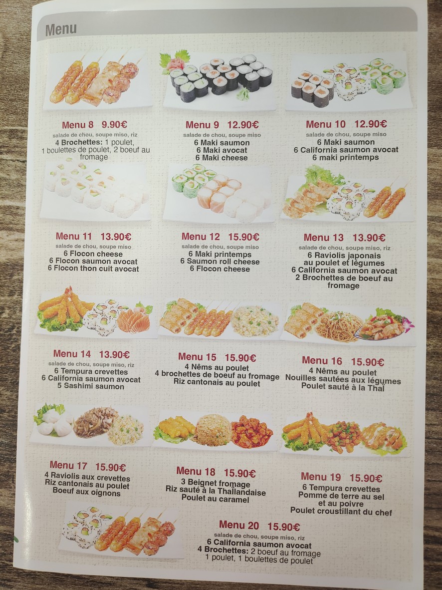 saveur famille menu 5