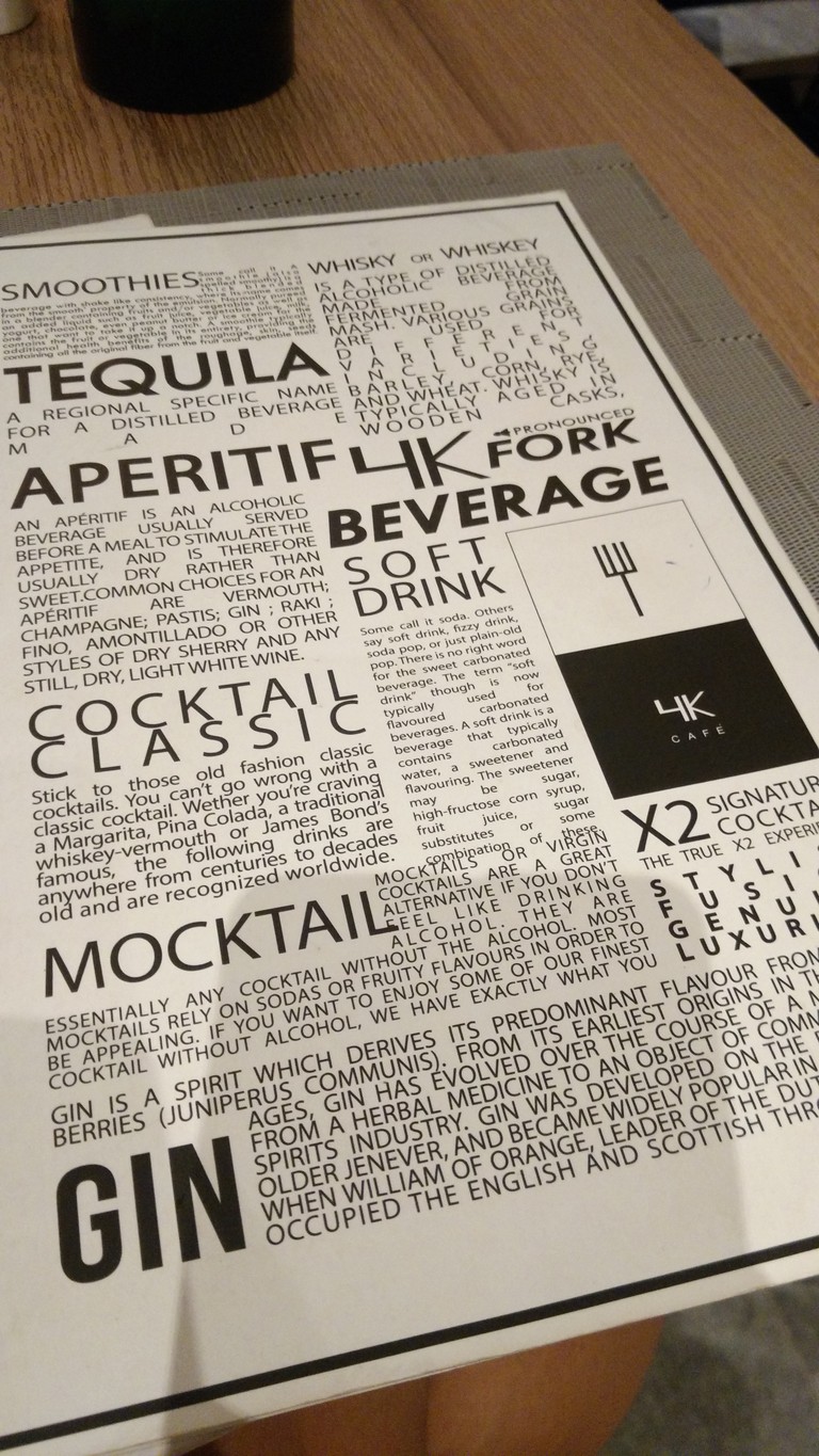 4K 咖啡馆 menu 2