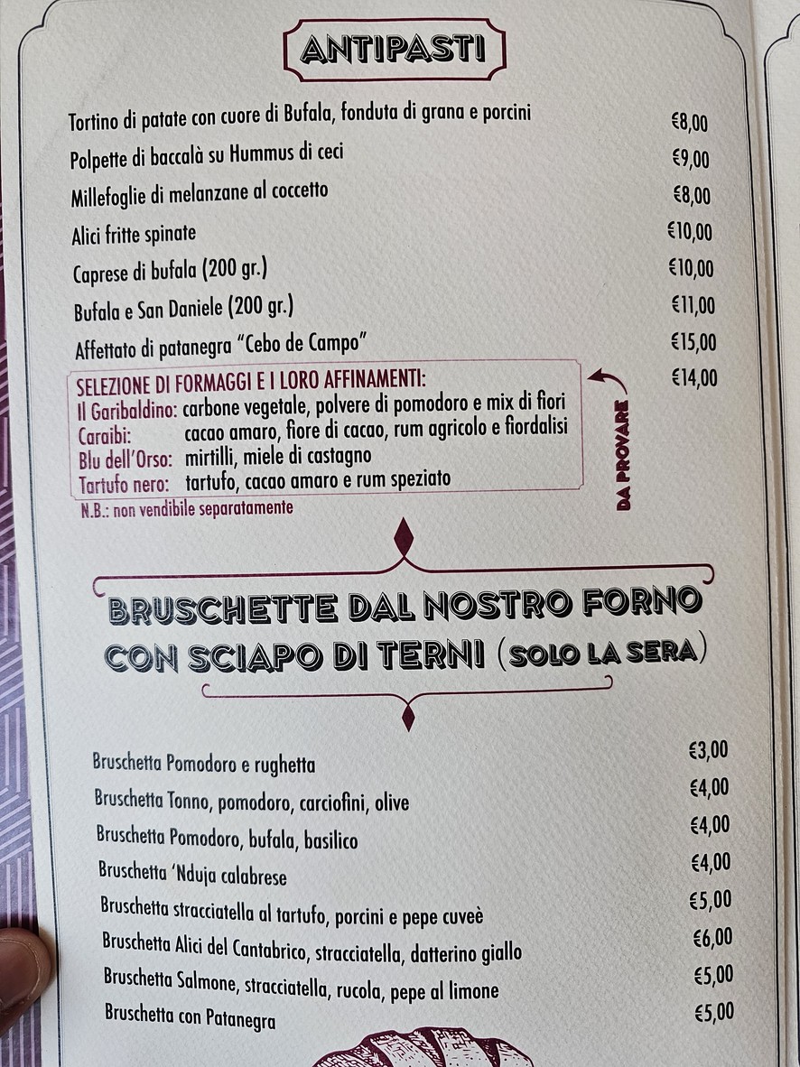 Rigatoni Conca D'Oro menu 1