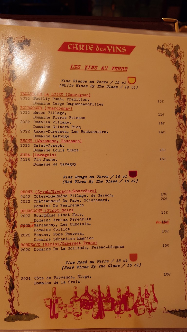 Auberge Bressane menu 5