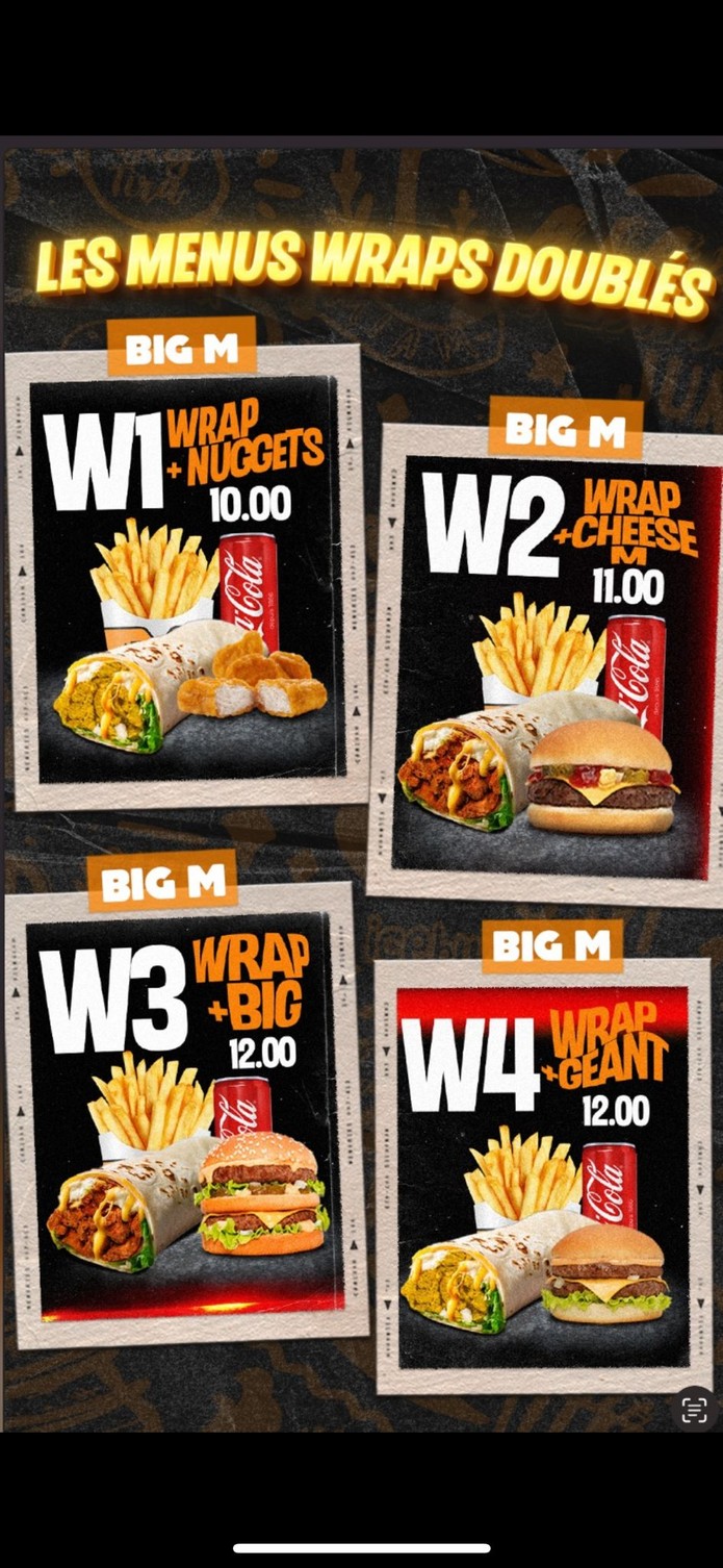 Big M menu 2