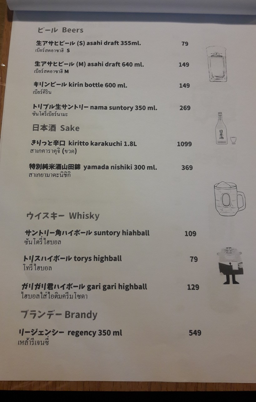Yabai peligroso menu 4