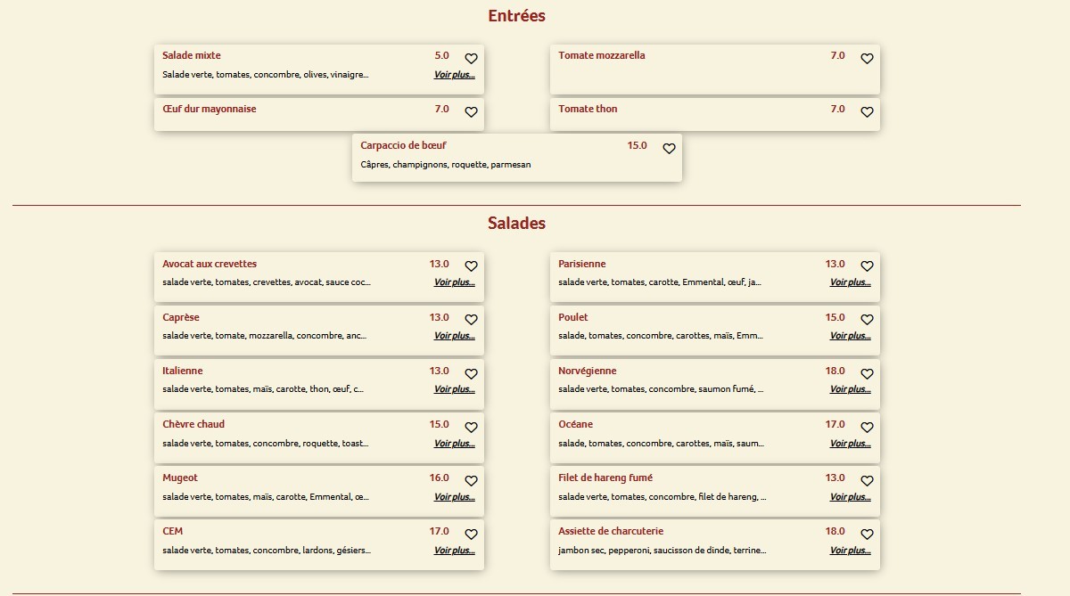 Le Muguet Café menu 1