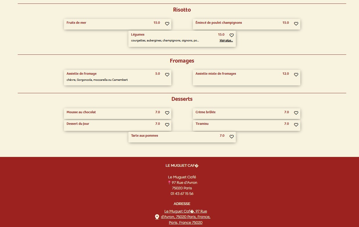 Le Muguet Café menu 5