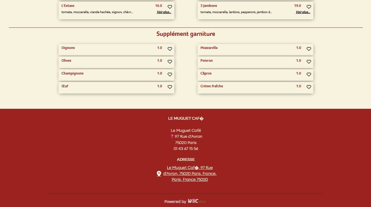 Le Muguet Café menu 6
