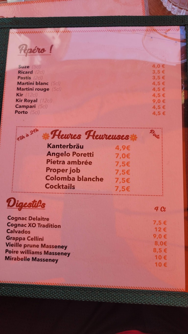 Brasserie Restaurant Chacha | 20ème Arr. menu 5